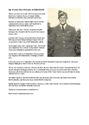 A preview of a PDF biography for Metcalfe, Thomas Otto